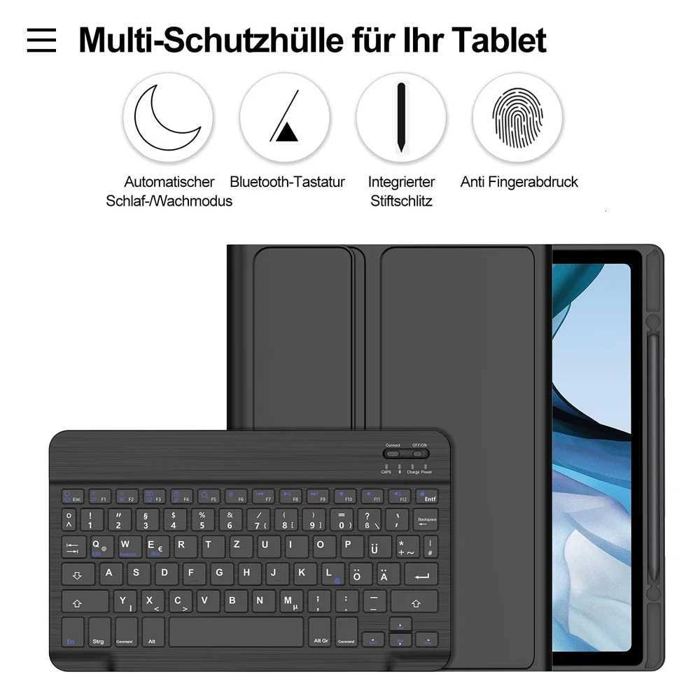 For Galaxy Tab A9 Plus A9 11 X210 X215 X216 Eyboard Case Korean Hebrew Spanish Portuguese Backlight Keyboard C251208