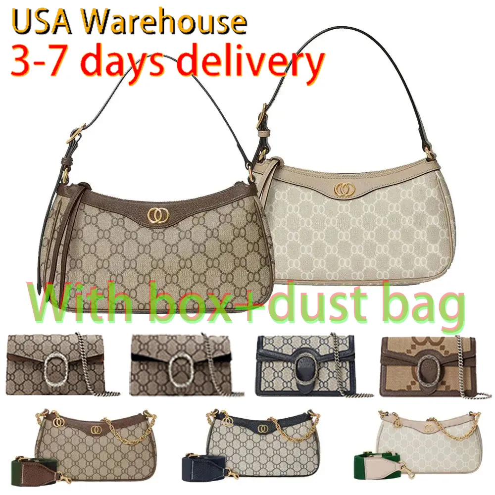 High Quality Designer Bag Shoulder bag Luxury Woman Wallet Brown Fashion Handbag Classic Womens Bag Printed Retro Sweet Outdoors Purse Underarm Bag Cross