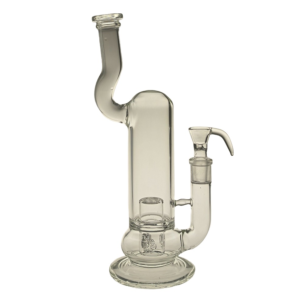 SAML Glass Naty Neck Stereo Bong Hookahs 55 mm Tubes With SOL/FOL Percolates Seed Of Life Water Pipe With 18.8mm Bowl PG3074