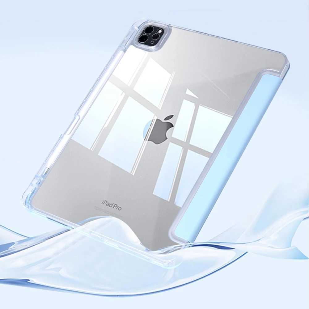 For iPad Air6 Ai Air6 109 11-inch case with pencil holder Clear case M2 A2898 A2588 A2316 A2324 A2325 A2072 A2228 A2377 C251208