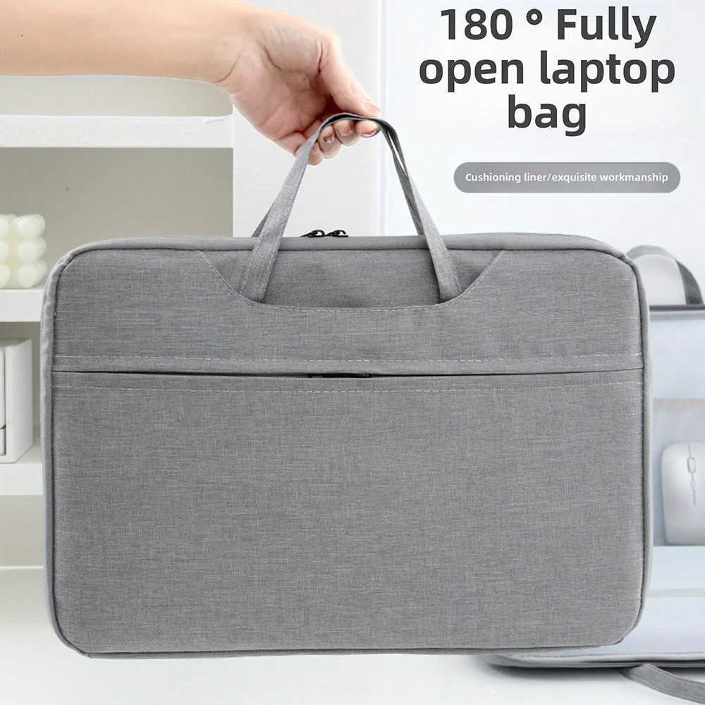 Laptop Bag For Xiaomi Lenovo Dell HP Notebook Computer Laptop Sleeve Case For Macbook Air Pro 13 14 142 15 156 Inch Handle BagT251208