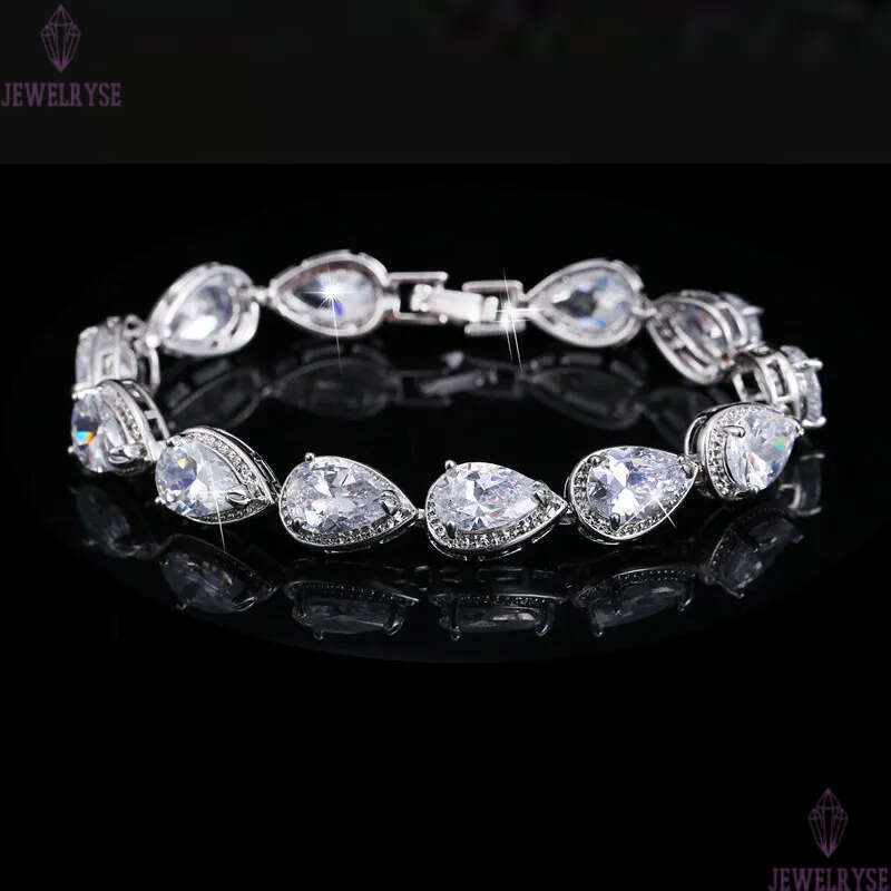 charm colorful diamond tennis bracelet designer for woman copper round yellow blue AAA zirconia crystal silver luxury bracelets womens fashion jewelry