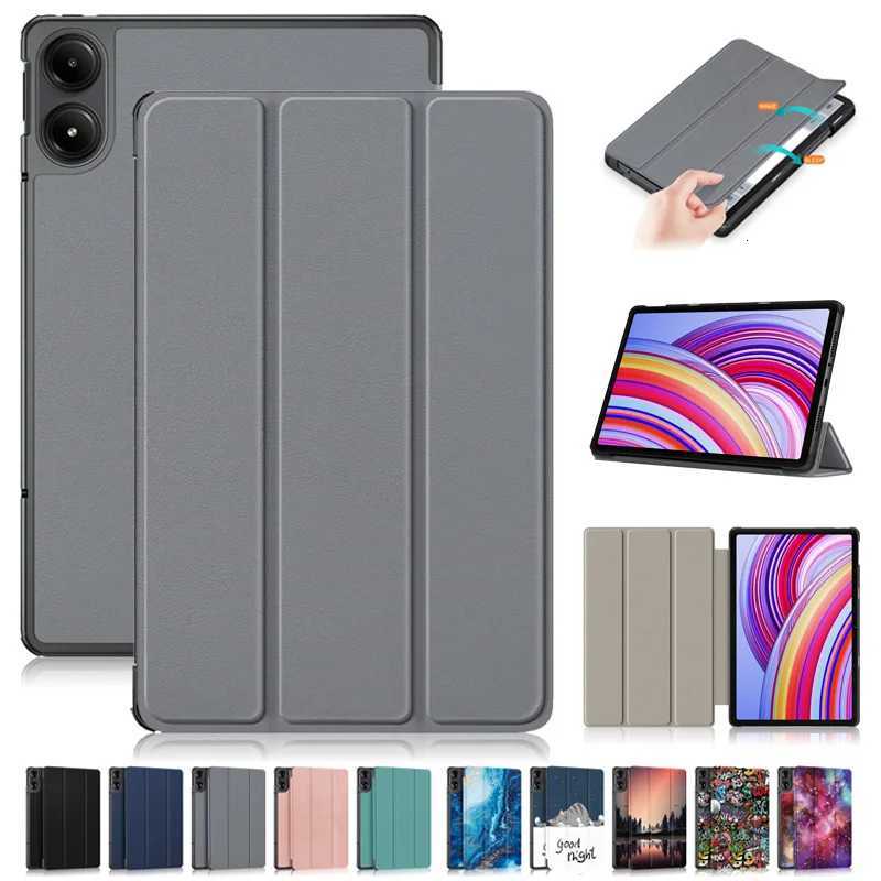Funda For Redmi Pad Pro Case Tri-Fold Magnetic Leather Stand Hard Smart Tablet For Coque Redmi Pad Pro 121 Pad Case C251208