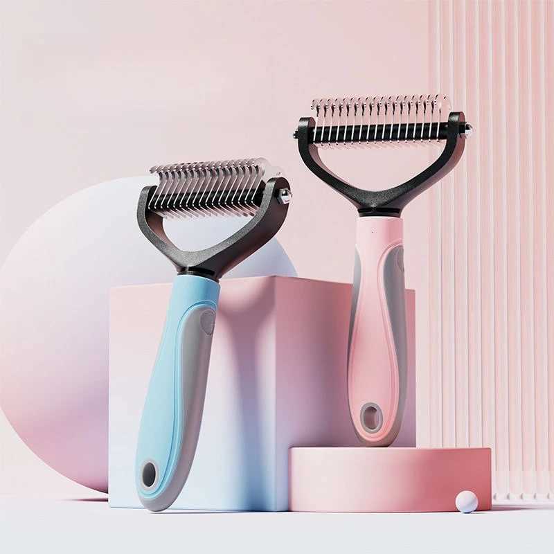 Pet Knot Comb Dog Hair Combiner Hair Removal Comb Double sided Available Dog Comb Pet Hair Knife Hair Removal Comb Cat Comb M251208 - view 1