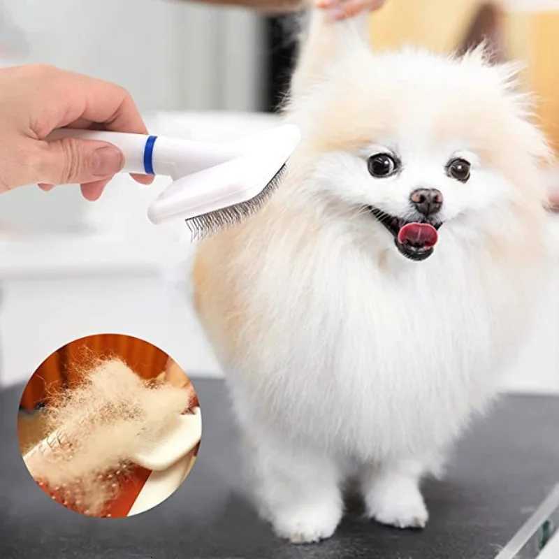 Pet Grooming Comb Brush - Cat Dog Needle Hair Remover Small Dog Grooming Tool Puppy Cat Comb for Pet Care M251208 - view 3
