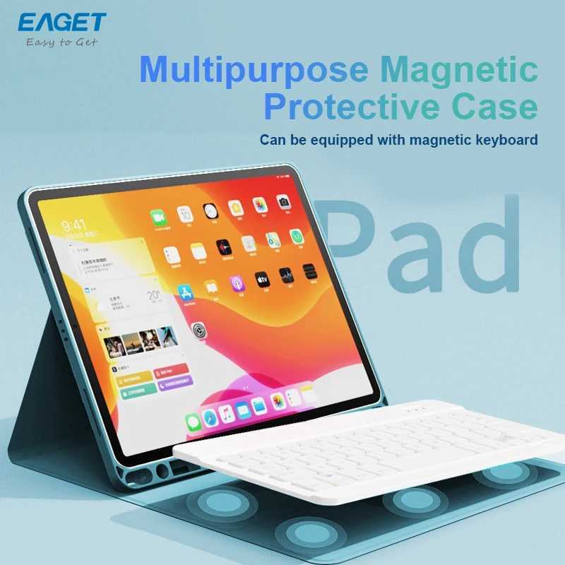 Eaget For iPad Air 4/5 Case 2022 109 10th 2020 Pro 11 with Pencil Holder Cover 2018 97 5/6th 2021 102 7/8/9/10th Generation C251208