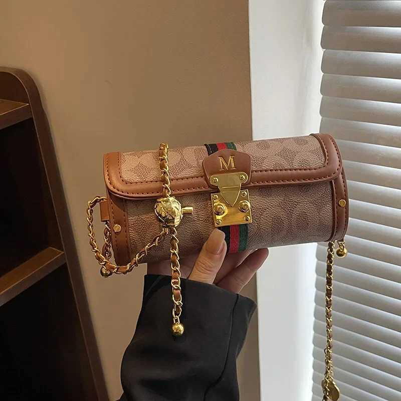 2025 Luxury Brand Wens High-End Small Bag New French-Style Chain Shoder Bag Versatile Pahwork Leather Y251208