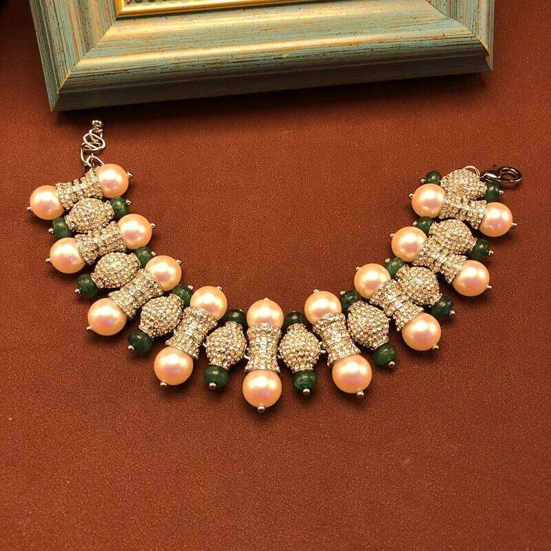 NISHIZAWA Pearls Earrings For Women Inlaid Rhinestones Palace Style Vintage Jewelry Luxury Hyperbole Elegant Aretes De Mujer