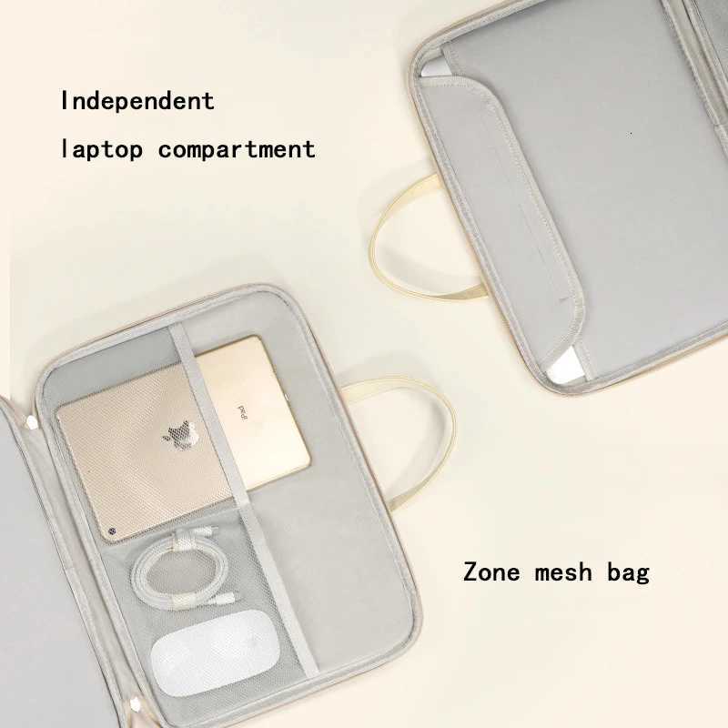Notebook Pouch Laptop Bag Women Elegant 133 14 16 Inch Portable Laptop Sleeve Macbook Pro Case Handbag Briefcase Bag TravelT251208