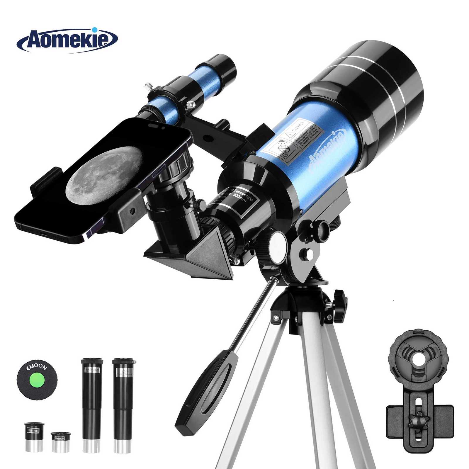 30070 Telescope 125 Eyepieces Wide Vision Moon Watching Monocar with Tripod 15X Erecting Eyepiece 3X Barlow Lens Kids Gift C251208