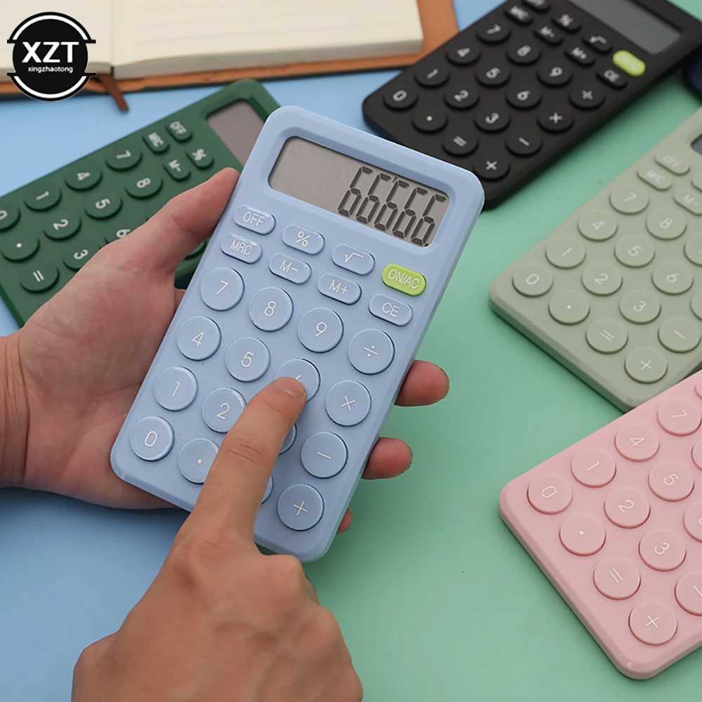8 Digits Desk Mini Calcator Big Button Financial Business Accounting Tool Suitable For School Students Small Business Supplies H251208