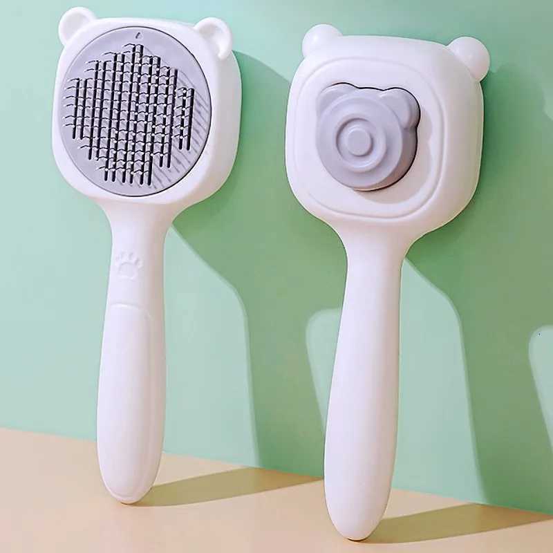 Dog Comb Self Cleaning Dogs Brush One-click Comb Dog Grooming Massage Cat Brush No Hurt Dogs Combs Pet Supplies M251208 - view 7