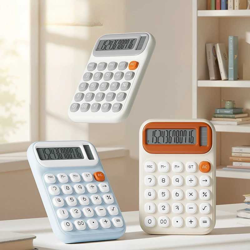 Dual-Power Calcator High-Appearance Portable Solar Calcator Speciali for Students Finance and Off Use H251208