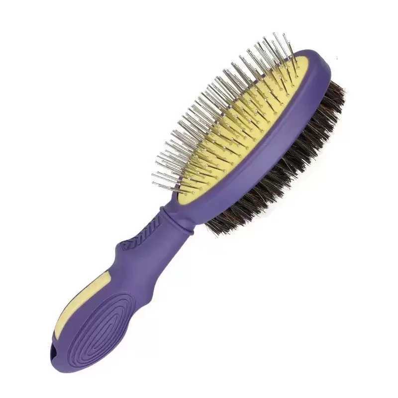 Dog Comb Double Sided Dog Brush Massage Dogs Brush Pet Grooming Comfortable Handle Dogs Hair Brush Pet Supplies M251208