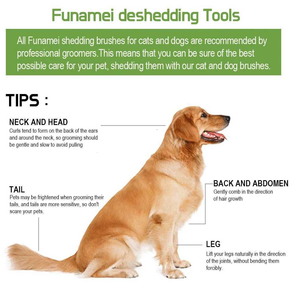 Pet Brush for Dogs Cats Dog Comb Pet Hair Removal Brush Cat Grooming Comb Dog Hair Remover Dog Accessories Dog Massage Combs M251208 - view 4