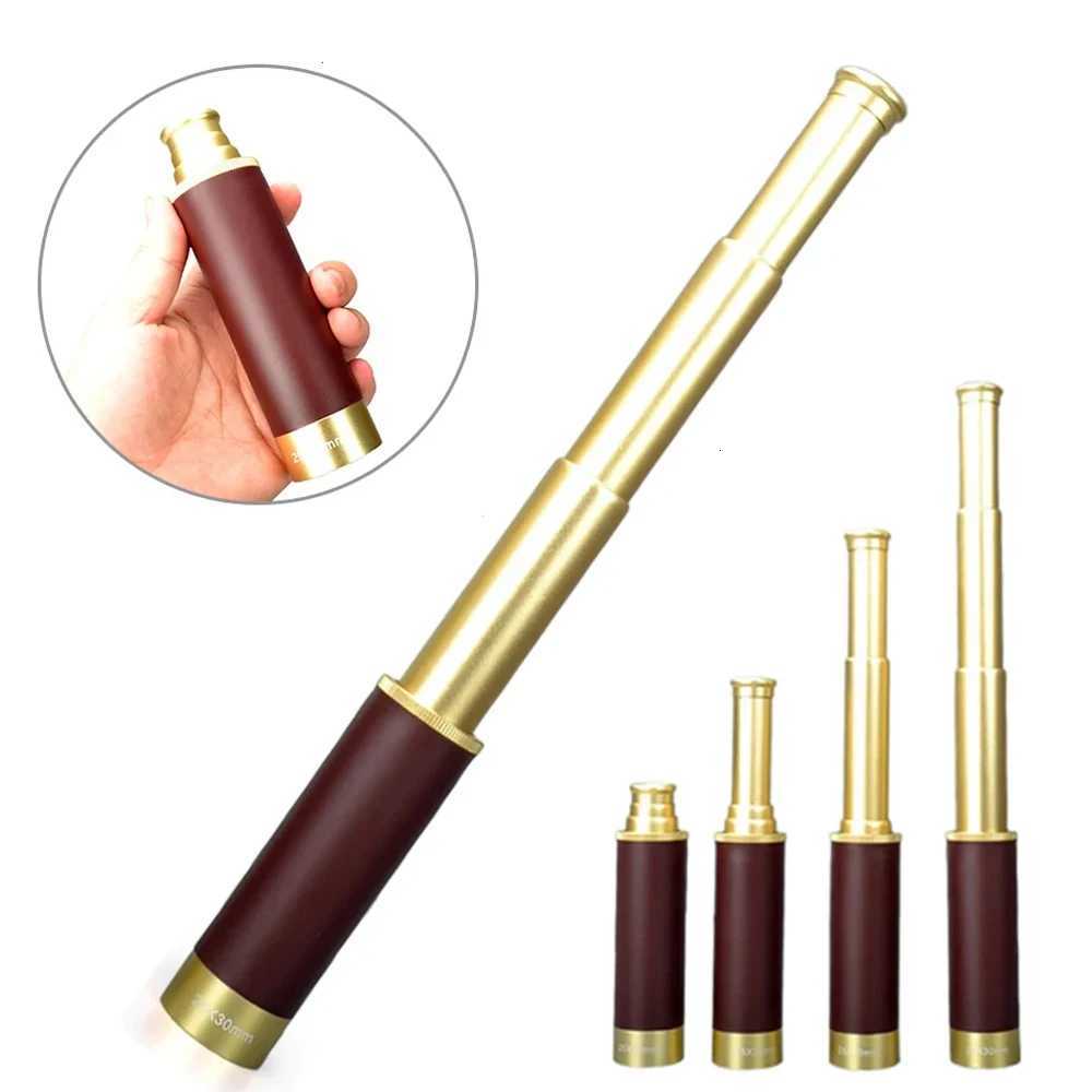 Monocar Handheld Binocar Telescopic Brass 25x30 Zo Portable Pirate Bino Cruising Travel Hiking Hunting C251208
