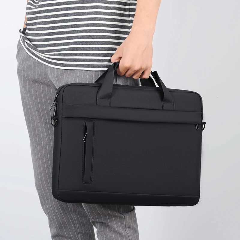 Laptop Tote Bag Business Briefcase Adjustable Shoulder Straps Zipper Closure - Perfect for School Office and Daily CommuteT251208