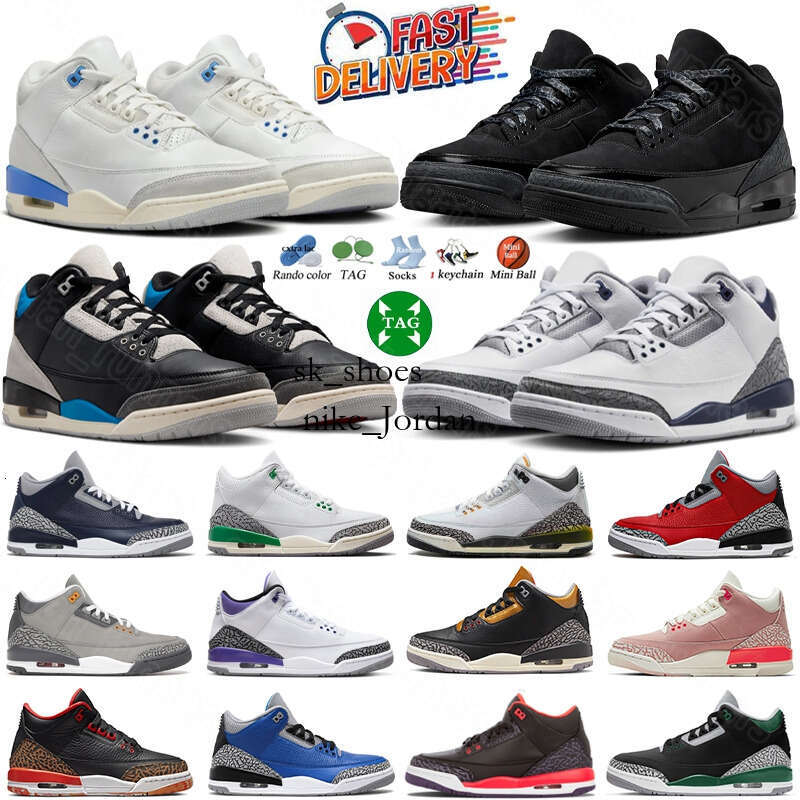 3s Jump mans 3 j bain rio basketball shoes Doernbecher Oilers White Cement Palomino Fear Fire Red Cool Grey A Ma Maniere UNC Racer Blue Mens Women Trainers 36-47