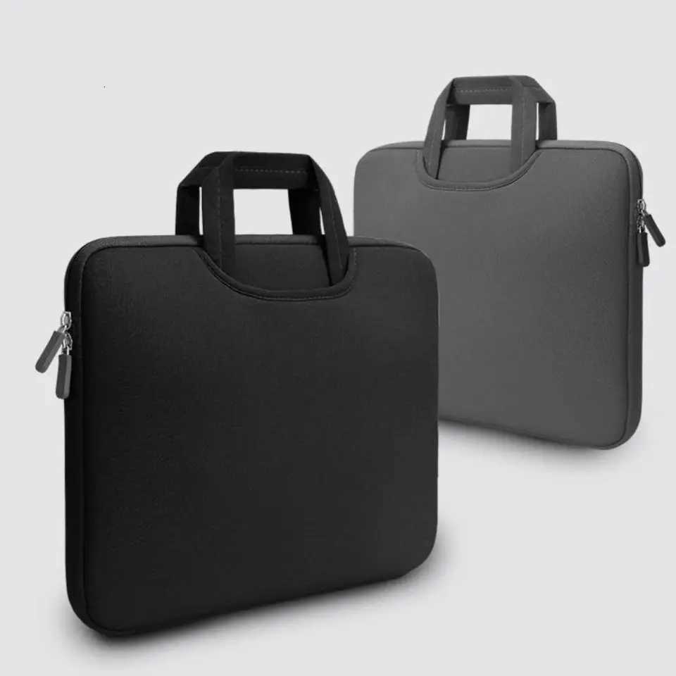 With Handle Portable Laptop Bags Lightweight Ultra Thin Laptop Case Soft Material Multi-Layer Notebook Sleeve Business BriefcaseT251208