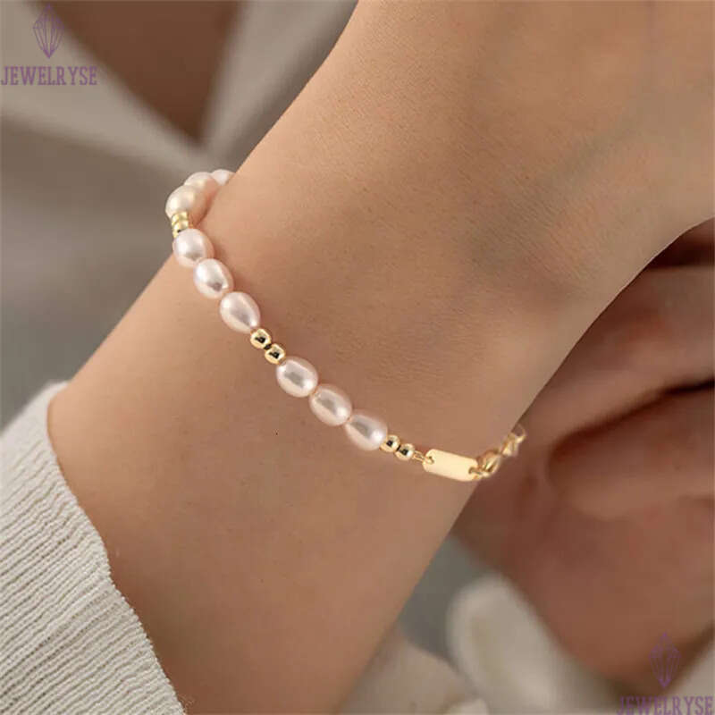 5mm natural pearl bracelet designer woman charm gold beads bracelets s925 sterling silver chains womens luxury jewelry birthday friend valentines day 