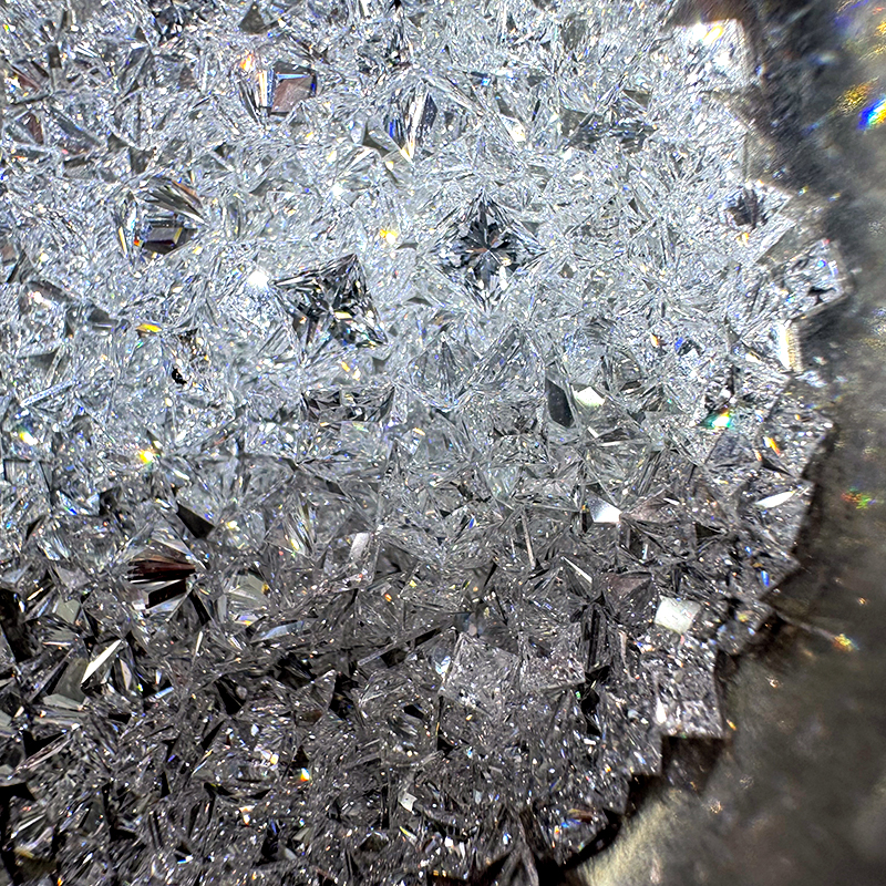 Melee lab grown diamond Princess cut CVD HPHT DEF VVS Small diamond 0.8mm 1mm 1.5mm 2mm 3mm Side diamond wholesale Tiny diamond side stone