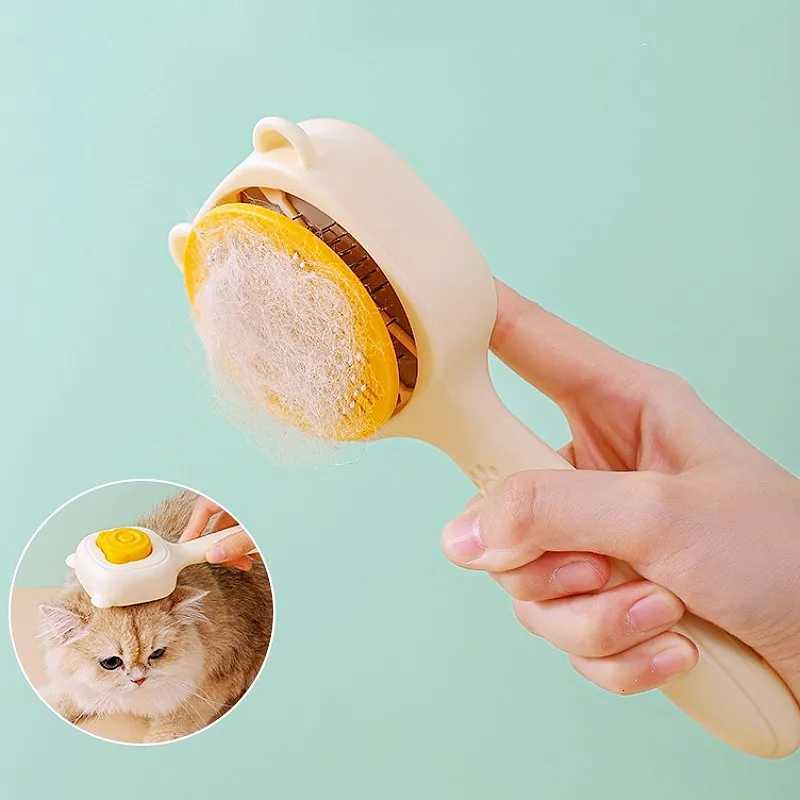 Dog Comb Self Cleaning Dogs Brush One-click Comb Dog Grooming Massage Cat Brush No Hurt Dogs Combs Pet Supplies M251208 - view 3