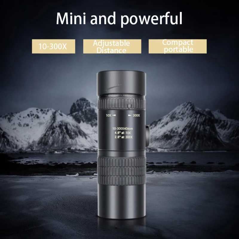 10-300X Zo Powerf Bino Long Range Professional Monocar Telescope HD 4K High Quality BAK4-Prisms Portable for Camping C251208