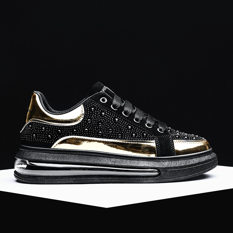 Free shipping designer shoes Men comfortable and trendy soft soled sports and leisure shoes men thick soled height increasing running shoes Interactiv