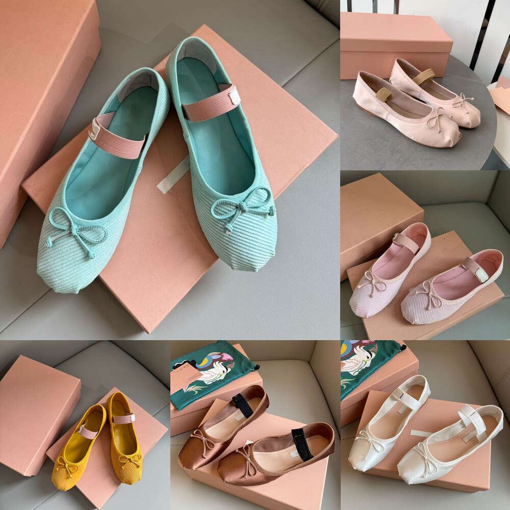 Designer Shoe woman luxury Brand Mary Jane Ballet flat loafers Elegant evening Dance Fashion classic dress shoes Flat Sandals women's dance ballet trainer shoe