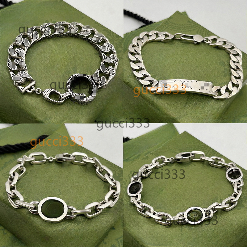 Designer Bracelets Vintage Classic Letter-g Bracelet Elf Couple Hand Decorated Thai Silver Chain Men and Women Personality Temperament guccily guccii ggs M7N3