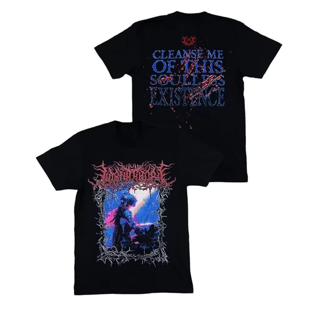 Men's T Shirts Tour Lorna Shore Unisex Classic Tee Men Women Summer Black Casual Crew Neck