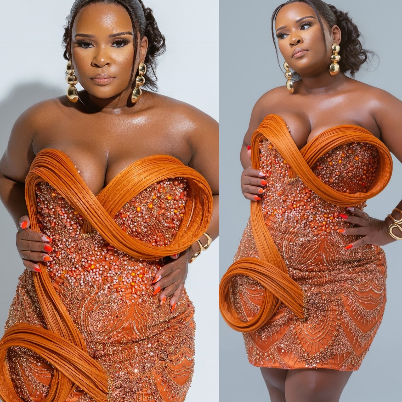 2026 Orange Sheath Cocktail Dress Sweetheart Pearls Sequined Stylish Short Mini Graduation Homecoming Dresses For Special Occasions Sweetheart Gowns Z