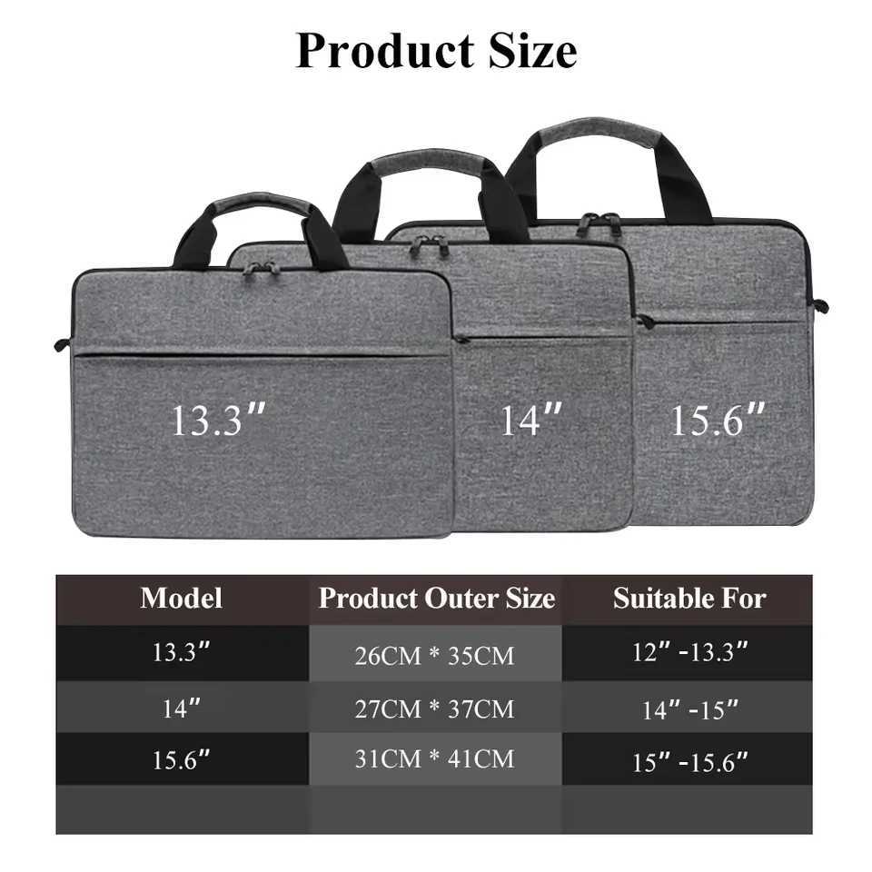 Business Laptop Bag Case Shoulder Tote Bag Notebook Bag Briefcase For 13-156-Inch Macbook Air Pro HP Huawei Asus Dell handbagT251208