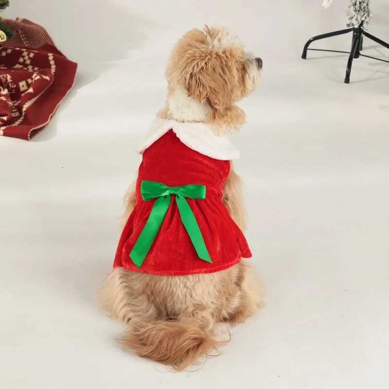 Christmas Dog Dress Cat Clothes Puppy Holiday Party Cosplay Outfit Winter Apparel for Small Dogs Pet Christmas New YearCostume M251208