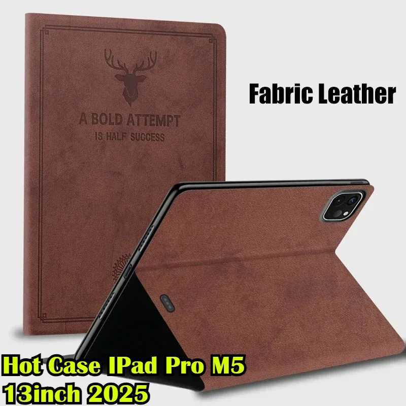 2025 Hot Premium Deer Case for IPad Pro M5 13 11 Inch M4 11th Gen A16 Air 7 6 M3 M2 Smart Leather Hard PC Back Tablet Funda C251208