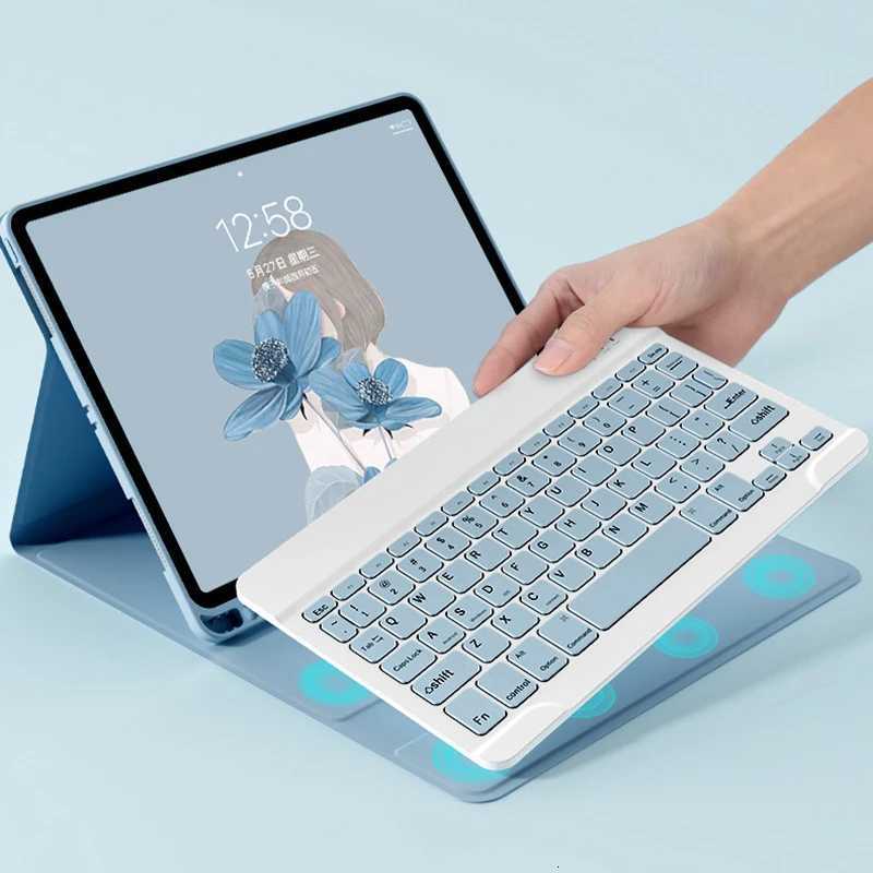 for iPad Air 5 Air 4 109 Magnetic Keyboard Case for iPad Pro 11 2022 102 7 8 9 10th Gen Air 3 105 Smart Stand Case Cover C251208