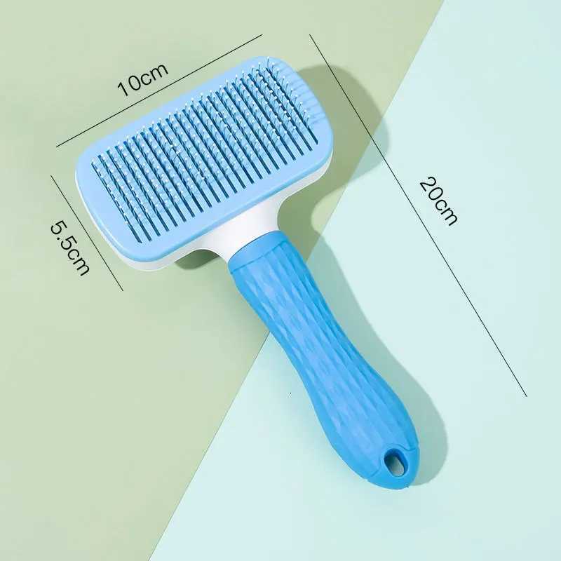 Pet Grooming Brush Stainless Steel Dog Hair Brush Cat Comb For Long Short Hair Dogs Cats Effective Shedding Pet Care Accessories M251208 - view 6