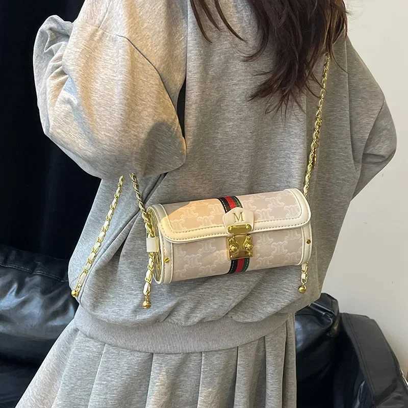 2025 Luxury Brand Wens High-End Small Bag New French-Style Chain Shoder Bag Versatile Pahwork Leather Y251208