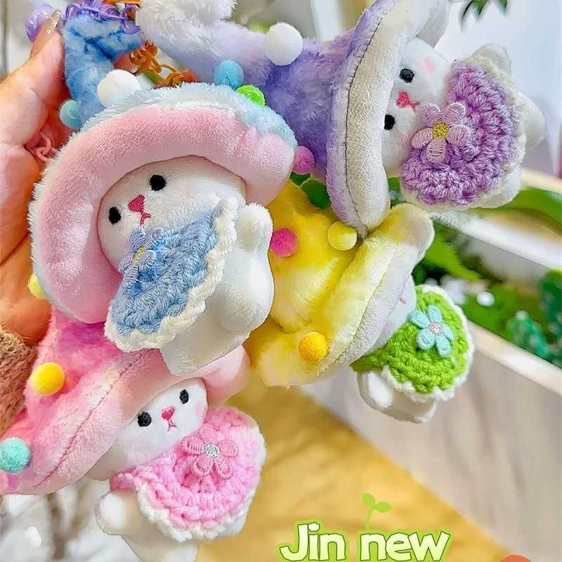 Cute Mushroom Elf Plush Keychain Charm Kawaii Soft Stuffed Animal Doll Pendant for Bag Backpack Luggage Car Key Women Girls GiftXJ251208 - view 7