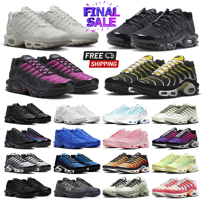2025 designer shoes running sneakers tn tns tn plus tn3 25th Anniversary tn Fr Utility Mens Womens Triple White Metallic Silver Reflective trainers size 36-46