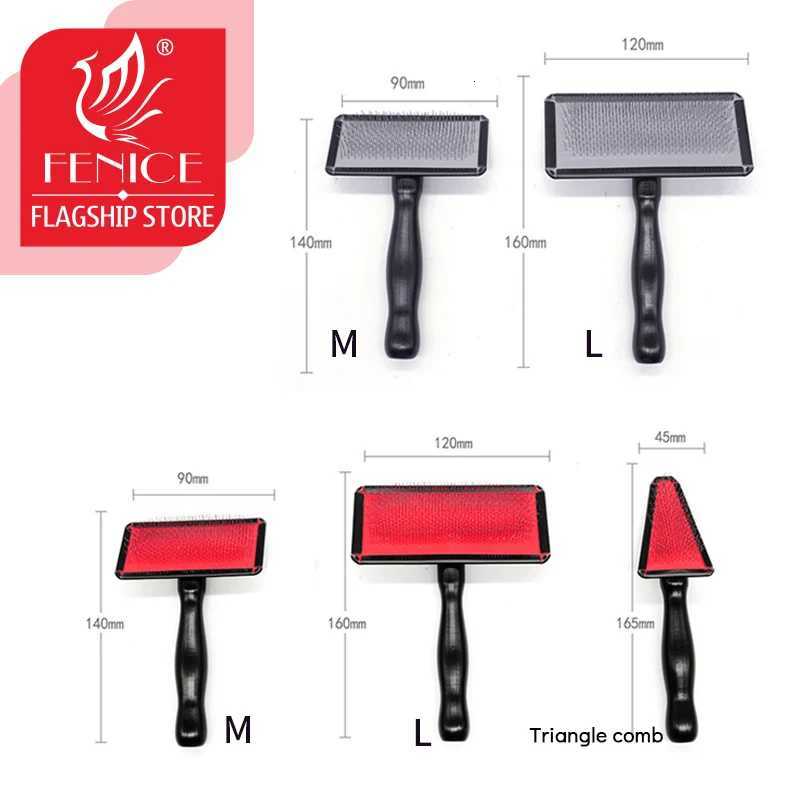 Pet Grooming Comb Shedding Hair Remove Needle Brush Slicker Massage Tool Dog Cat Horse Supplies Pet Supplies Accessories M/L M251208 - view 3