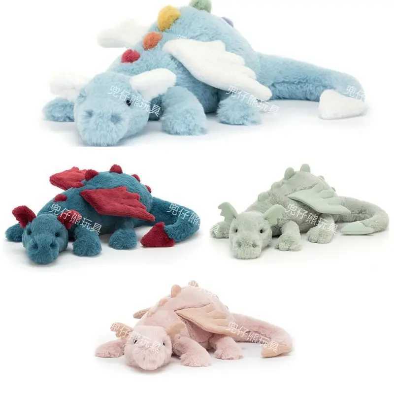 Large Size Plush Sky Flying Rainbow Dragon Toy Soft Stuffed Animal Pillow Fun Lazy Snow Dragon Gift for Kids And AdultsXJ251208 - view 7