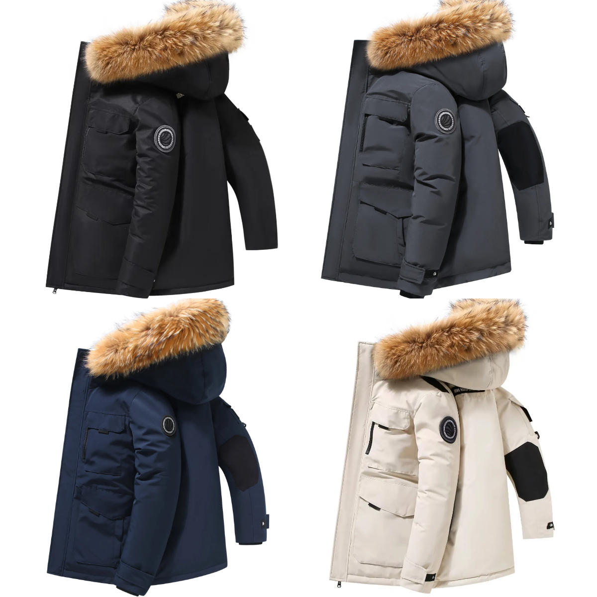 Men's Jackets Luxury Brands Winter Coat Fashion Hooded Sports Windbreaker Zipper Coat Man Outerwear Designers Clothing Jackets Asian Size M-4XL