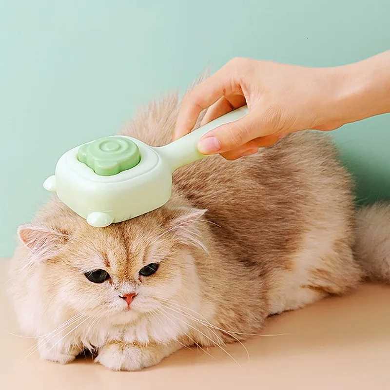 Dog Comb Self Cleaning Dogs Brush One-click Comb Dog Grooming Massage Cat Brush No Hurt Dogs Combs Pet Supplies M251208 - view 5