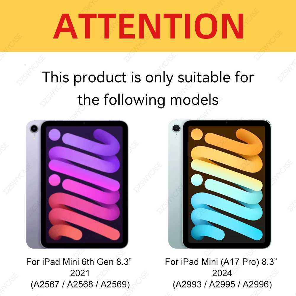 For iPad Mini 7 A17 Pro Case 2024 for iPad Mini 6 Case 2021 with Pencil Holder Cover for iPad Mini 7th/6th Generation 83 inch C251208