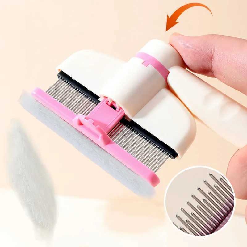 Dog Comb Adjustable Dog Brush Self-cleaning Cat Brush Massage Dogs Comb Pet Grooming Automatic Dogs Hair Combs M251208 - view 3
