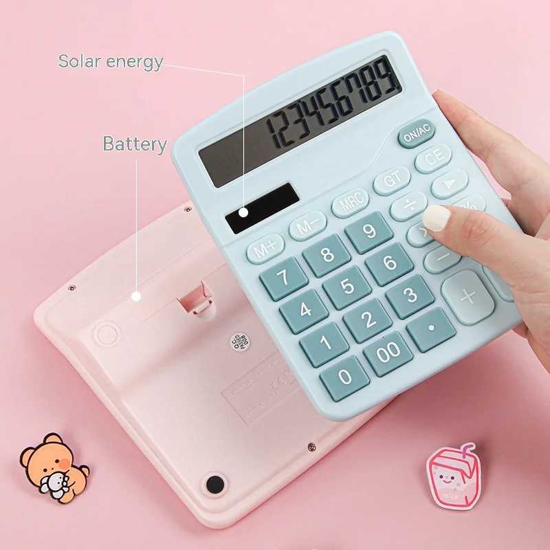 12 Digits Electronic Calcator Solar Calcator Dual Power Supply Calcator for He Off School Financial Accounting Tools H251208