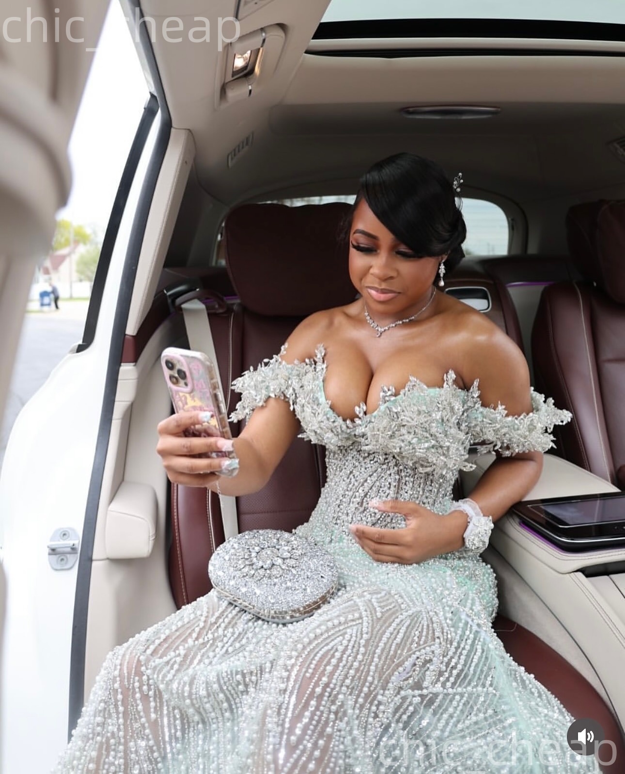 Aso Ebi Mint Mermaid Prom Dresses 2026 Sweetheart Crystals Beaded Evening Formal Party Second Birthday Engagement Gowns Plus Size Dress For Special Oc