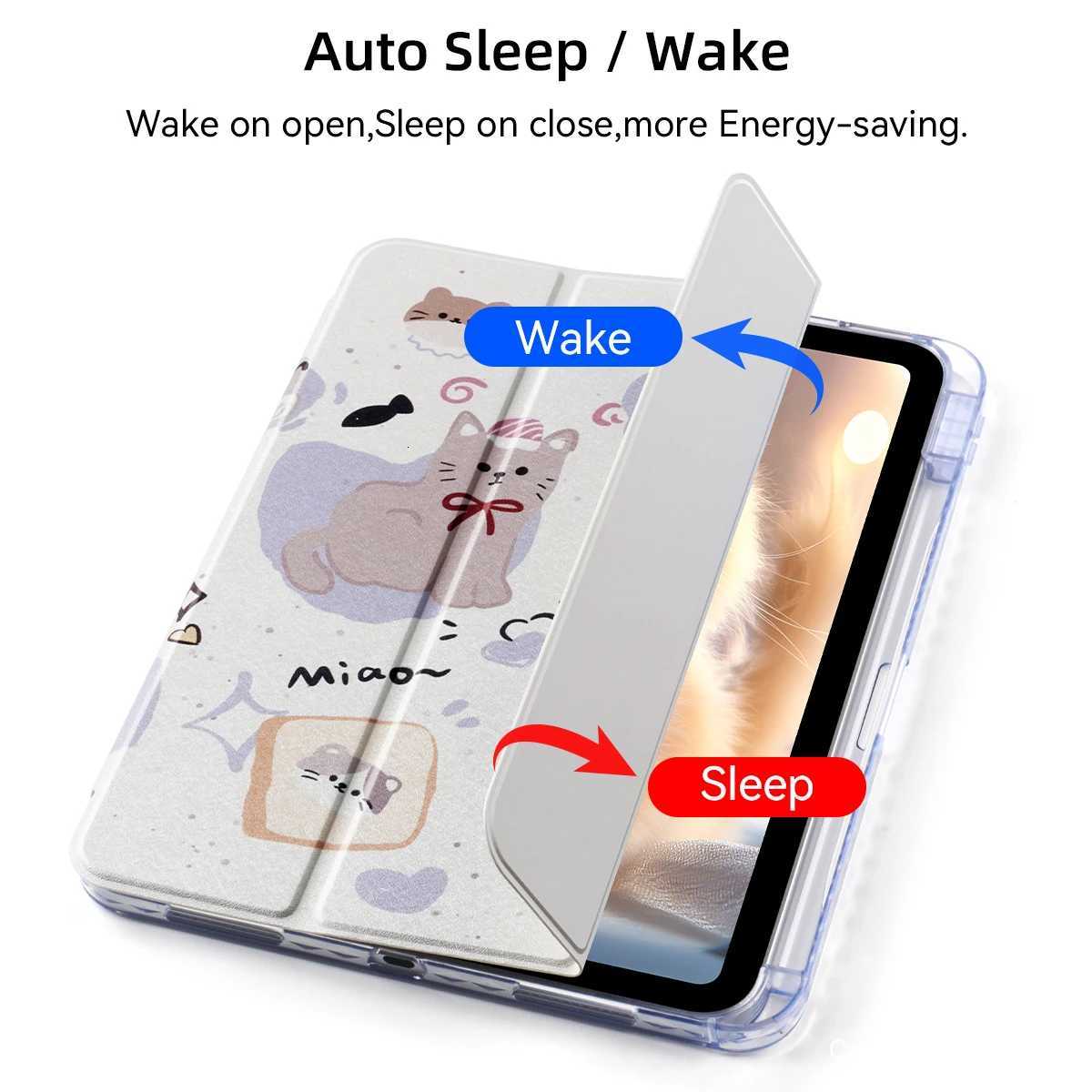 3-fold Case with Pencil Holder For 2025 iPad Air 11 Case iPad 10th Gen 11th A16 Cover Gen iPad Pro11 4 5 109in 129 M2 M3 M4 C251208