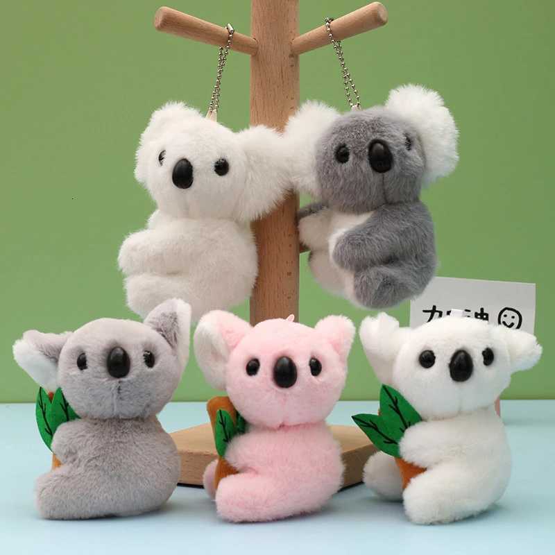 Cute Kola Keychain Keyring Plush Toy Koala Bear Women DIY Jewelry Accessories Bag Pendant Novelty Gift CharmsXJ251208